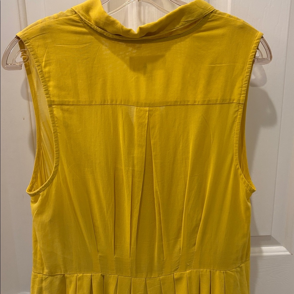 Moulinette Soeurs Vibrant Yellow Dress with matching slip - Picture 6 of 8